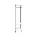Guarda-Roupa Closet Studio Branco e Preto 45 cm