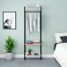 Guarda-Roupa Closet Studio Branco e Preto 60 cm