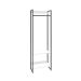 Guarda-Roupa Closet Studio Branco e Preto 60 cm