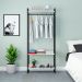 Guarda-Roupa Closet Studio Branco e Preto 80 cm