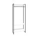Guarda-Roupa Closet Studio Branco e Preto 80 cm