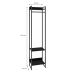 Guarda-Roupa Closet Studio Ônix e Preto 45 cm