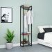 Guarda-Roupa Closet Studio Carvalho Dark e Preto 45 cm