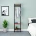 Guarda-Roupa Closet Studio Carvalho Dark e Preto 45 cm
