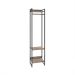 Guarda-Roupa Closet Studio Carvalho Dark e Preto 45 cm