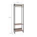 Guarda-Roupa Closet Studio Carvalho Dark e Preto 60 cm