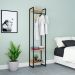 Guarda-Roupa Closet Studio Carvalho e Preto 45 cm
