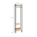 Guarda-Roupa Closet Studio Carvalho e Preto 45 cm