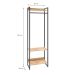 Guarda-Roupa Closet Studio Carvalho e Preto 60 cm