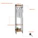 Guarda-Roupa Closet Studio Mel e Preto 45 cm