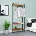 Guarda-Roupa Closet Studio Mel e Preto 80 cm
