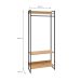 Guarda-Roupa Closet Studio Mel e Preto 80 cm