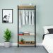 Guarda-Roupa Closet Studio Mel e Preto 80 cm