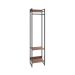 Guarda-Roupa Closet Studio Nogal e Preto 45 cm