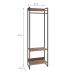 Guarda-Roupa Closet Studio Nogal e Preto 60 cm