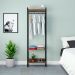 Guarda-Roupa Closet Studio Nogal e Preto 60 cm