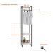 Guarda-Roupa Closet Studio Snow e Preto 45 cm