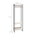 Guarda-Roupa Closet Studio Snow e Preto 60 cm