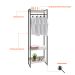 Guarda-Roupa Closet Studio Snow e Preto 60 cm