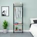 Guarda-Roupa Closet Studio Snow e Preto 60 cm