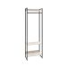Guarda-Roupa Closet Studio Snow e Preto 60 cm