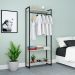 Guarda-Roupa Closet Studio Snow e Preto 80 cm