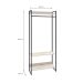 Guarda-Roupa Closet Studio Snow e Preto 80 cm