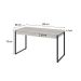 Mesa de Escritório Kuadra 2 GV Bege 135 cm