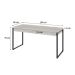 Mesa de Escritório Kuadra 2 GV Bege 150 cm