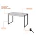 Mesa de Escritório Kuadra 2 GV Branca 120 cm