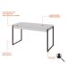 Mesa de Escritório Kuadra 2 GV Branca 135 cm