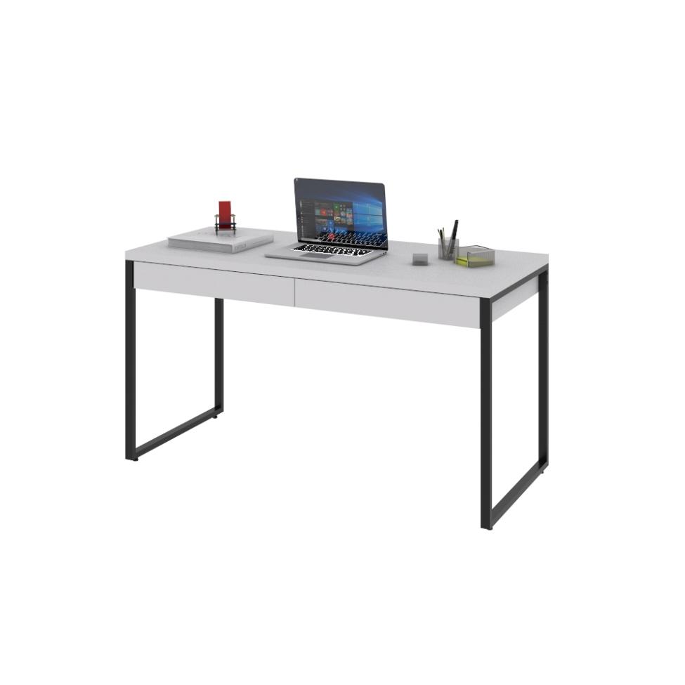 Mesa de Escritório Kuadra 2 GV Branca 135 cm