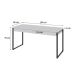 Mesa de Escritório Kuadra 2 GV Branca 150 cm