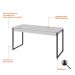 Mesa de Escritório Kuadra 2 GV Branca 150 cm