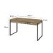 Mesa de Escritório Kuadra 2 GV Carvalho 135 cm