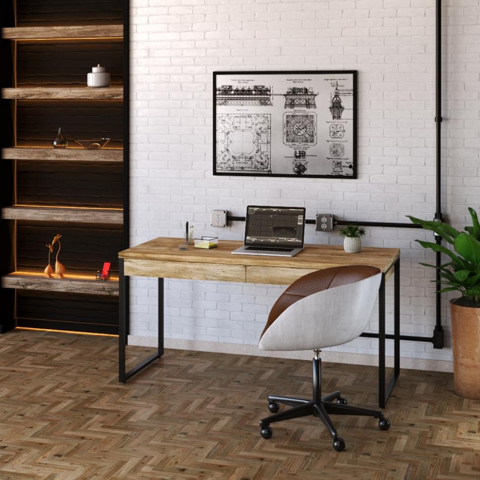 Mesa de Escritório Kuadra 2 GV Carvalho 150 cm