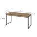 Mesa de Escritório Kuadra 2 GV Carvalho 150 cm