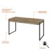 Mesa de Escritório Kuadra 2 GV Carvalho 150 cm