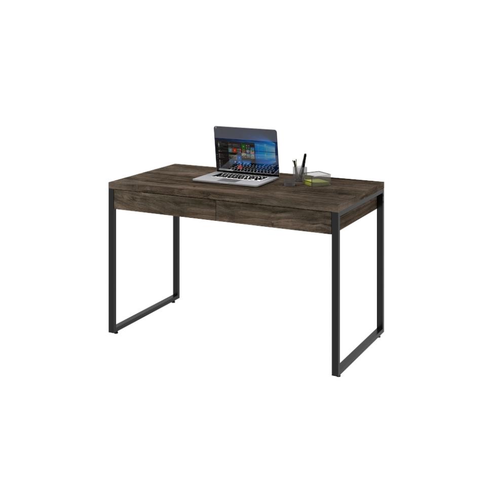 Mesa de Escritório Kuadra 2 GV Marrom Escuro 120 cm