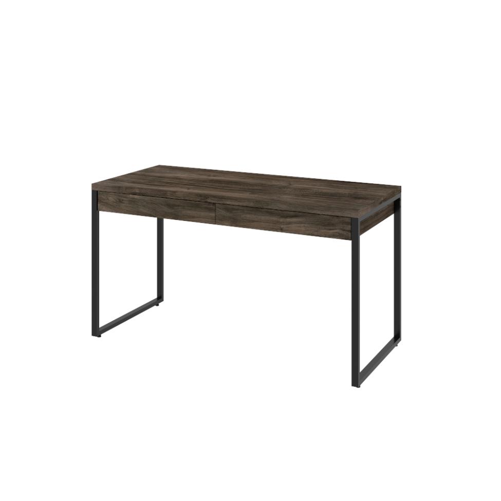 Mesa de Escritório Kuadra 2 GV Marrom Escuro 135 cm