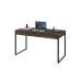 Mesa de Escritório Kuadra 2 GV Marrom Escuro 135 cm