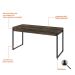 Mesa de Escritório Kuadra 2 GV Marrom Escuro 150 cm
