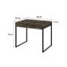 Mesa de Escritório Kuadra 2 GV Marrom Escuro 90 cm