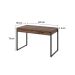 Mesa de Escritório Kuadra 2 GV Nogal 120 cm