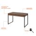 Mesa de Escritório Kuadra 2 GV Nogal 120 cm