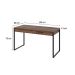 Mesa de Escritório Kuadra 2 GV Nogal 135 cm