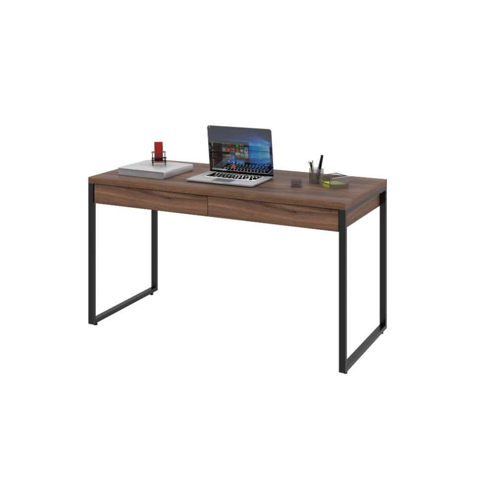 Mesa de Escritório Kuadra 2 GV Nogal 135 cm