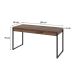 Mesa de Escritório Kuadra 2 GV Nogal 150 cm