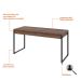 Mesa de Escritório Kuadra 2 GV Nogal 150 cm