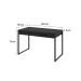 Mesa de Escritório Kuadra 2 GV Preta 120 cm
